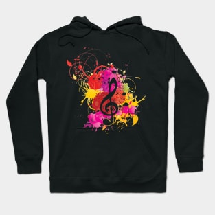 Musical Note Painting Hoodie